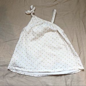 3/$10 3T Old Navy Gold and White Tank Top
